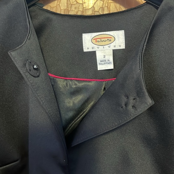 Talbots formal black shrug blazer - Picture 2 of 5